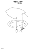 HEATER PARTS Diagram and Parts List for KUDU02VSPA4  KitchenAid Dishwasher