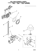 FILL AND OVERFILL PARTS Diagram and Parts List for KUDP01ILWH2  KitchenAid Dishwasher