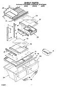SHELF PARTS Diagram and Parts List for ET1FHTXMQ01  Whirlpool Refrigerator