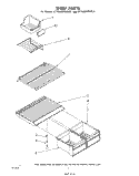 SHELF Diagram and Parts List for ET16JM1MWR3  Whirlpool Refrigerator