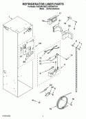REFRIGERATOR LINER PARTS Diagram and Parts List for KSSO48QTB03  KitchenAid Refrigerator
