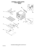 INTERNAL OVEN PARTS Diagram and Parts List for KERS807XSP02  KitchenAid Range