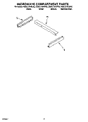 MICROWAVE COMPARTMENT PARTS Diagram and Parts List for KEMC378KBT02  KitchenAid Microwave Oven Combo