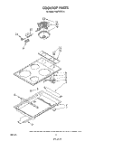 COOK TOP Diagram and Parts List for RS670PXK4  Whirlpool Range