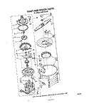 PUMP AND MOTOR Diagram and Parts List for GSHF7884P2  Whirlpool Dishwasher