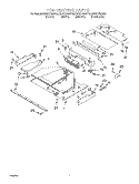 TOP VENTING Diagram and Parts List for KBHC179JBL0  KitchenAid Microwave Oven Combo