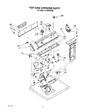 SECTION Diagram and Parts List for LE7005XPW0  Whirlpool Dryer