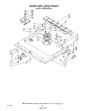 DOOR AND LATCH Diagram and Parts List for KUDA220TWH0  KitchenAid Dishwasher
