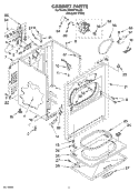 SECTION Diagram and Parts List for KEYS710LQ0  KitchenAid Dryer
