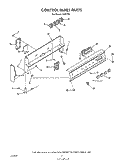 CONTROL PANEL, LIT/OPTIONAL Diagram and Parts List for F9257^1  Whirlpool Range