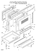 DOOR AND DRAWER Diagram and Parts List for KERC600GBS0  KitchenAid Range