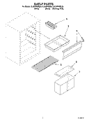 SHELF PARTS Diagram and Parts List for EL05PPXMB00  Whirlpool Refrigerator