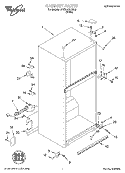 CABINET Diagram and Parts List for 2VET21DKJW00  Whirlpool Refrigerator