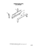 BACKGUARD Diagram and Parts List for FGP315VW2  Roper Range