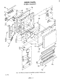 DOOR Diagram and Parts List for DU5004XM0  Whirlpool Dishwasher