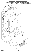 REFRIGERATOR LINER PARTS Diagram and Parts List for GC5NHAXSY00  Whirlpool Refrigerator