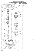 GEARCASE Diagram and Parts List for 8LSP6244BN0  Whirlpool Washer