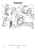 SECTION Diagram and Parts List for LE5700XMW0  Whirlpool Dryer