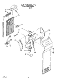 AIRFLOW Diagram and Parts List for KSRB27QABL07  KitchenAid Refrigerator