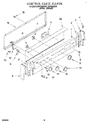 CONTROL PANEL, LIT/OPTIONAL Diagram and Parts List for RF4700XBN1  Whirlpool Range
