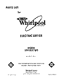 SECTION Diagram and Parts List for LE9100XTN0  Whirlpool Dryer