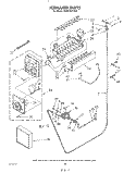 ICE MAKER Diagram and Parts List for KSRF36DTX00  KitchenAid Refrigerator
