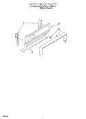 BACKGUARD Diagram and Parts List for FGP215VL6  Roper Range