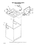 TOP CABINET, LIT/OPTIONAL Diagram and Parts List for LA8400XWF1  Whirlpool Washer