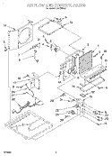 AIR FLOW AND CONTROL Diagram and Parts List for CA12WR42  Crosley Air Conditioner