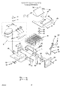 UPPER UNIT Diagram and Parts List for KSSS36MDX03  KitchenAid Refrigerator