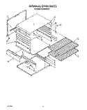 INTERNAL OVEN Diagram and Parts List for SF302BEWW1  Whirlpool Range