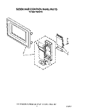 DOOR AND CONTROL PANEL Diagram and Parts List for MME08XW0  Roper Microwave