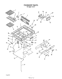COOK TOP Diagram and Parts List for 2496^1  Whirlpool Range
