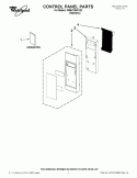 CONTROL PANEL PARTS Diagram and Parts List for WMH1164XVS2  Whirlpool Microwave