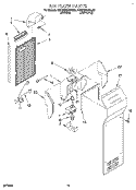 AIR FLOW, LIT/OPTIONAL Diagram and Parts List for KSRC22KBAL00  KitchenAid Refrigerator
