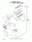 ICEMAKER PARTS Diagram and Parts List for ED2DHEXWL00  Whirlpool Refrigerator