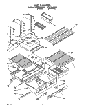 SHELF, LIT/OPTIONAL Diagram and Parts List for KTRD18KAAL20  Whirlpool Refrigerator