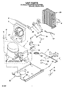 UNIT PARTS, OPTIONAL PARTS (NOT INCLUDED) Diagram and Parts List for KUIV18NNMS4  KitchenAid Ice Maker