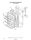 REFRIGERATOR DOOR , LIT/OPTIONAL Diagram and Parts List for ET20NKXSW20  Whirlpool Refrigerator