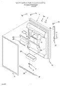 REFRIGERATOR DOOR Diagram and Parts List for 4YET22DKFN01  Whirlpool Refrigerator