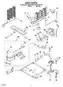 UNIT Diagram and Parts List for ET8RHMXKT01  Whirlpool Refrigerator