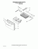 FREEZER DOOR PARTS Diagram and Parts List for GI6FARXXF00  Whirlpool Refrigerator