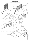 UNIT, OPTIONAL Diagram and Parts List for RT21AKXKT00  Roper Refrigerator