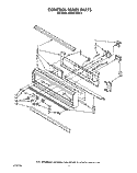 CONTROL PANEL, LIT/OPTIONAL Diagram and Parts List for KEBI241WBL3  KitchenAid Wall Oven