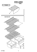 SHELF PARTS, OPTIONAL PARTS Diagram and Parts List for ET4WVLXVQ00  Whirlpool Refrigerator