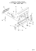 CONTROL PANEL Diagram and Parts List for KERH507YAL4  KitchenAid Range