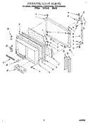 FREEZER DOOR Diagram and Parts List for ET25DQRBN01  Whirlpool Refrigerator