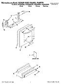 DOOR AND PANEL PARTS Diagram and Parts List for KUDS03FSBL3  KitchenAid Dishwasher