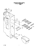 FREEZER LINER Diagram and Parts List for 6ED20PKXAW00  Whirlpool Refrigerator