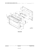 DOOR ASSEMBLY Diagram and Parts List for KESO176S  KitchenAid Wall Oven